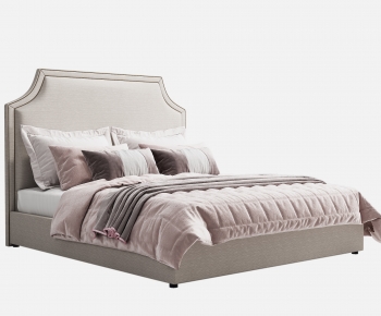 Modern Double Bed-ID:499919897