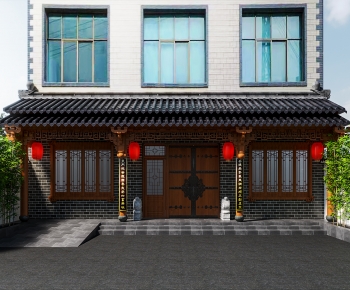 Chinese Style Ancient Architectural Buildings-ID:127204907