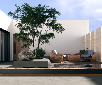 Modern Courtyard/landscape-ID:743568905