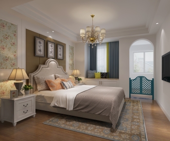 Simple European Style Bedroom-ID:249739899