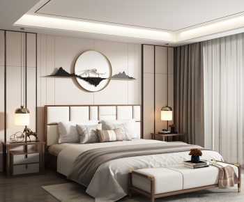 New Chinese Style Bedroom-ID:554600001