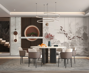 New Chinese Style Dining Room-ID:158560991