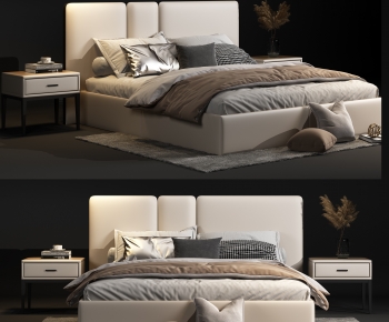 Modern Double Bed-ID:433581117