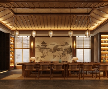 New Chinese Style Tea Shop-ID:535521985