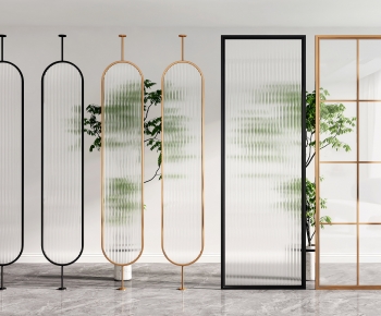 Modern Glass Screen Partition-ID:151542901