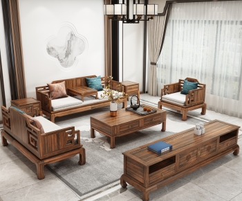 Chinese Style Sofa Combination-ID:852371933