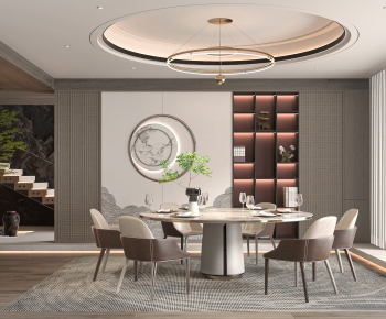 New Chinese Style Dining Room-ID:774405961