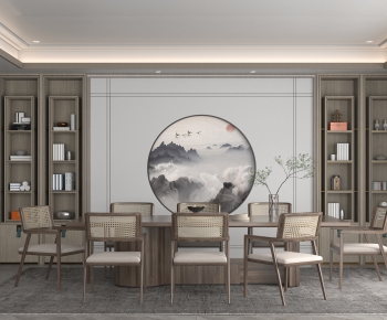 New Chinese Style Dining Room-ID:588639025