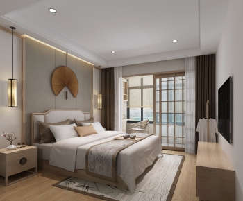 New Chinese Style Bedroom-ID:849215988