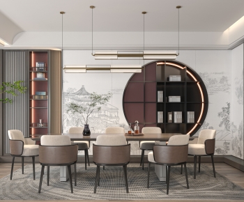 New Chinese Style Dining Room-ID:222899969