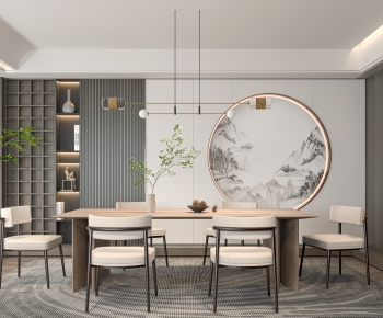 New Chinese Style Dining Room-ID:537401917