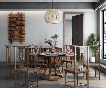 New Chinese Style Dining Room-ID:416430957