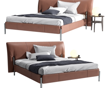 Modern Double Bed-ID:638118038