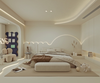 Modern Wabi-sabi Style Bedroom-ID:966752057