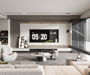 Modern A Living Room-ID:202625047
