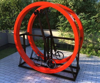 现代自行车玩具游乐设备-ID:531472925