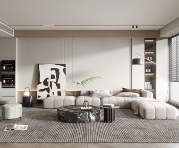 Modern A Living Room-ID:409413103