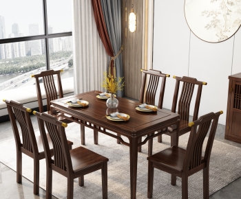 New Chinese Style Dining Room-ID:124552017