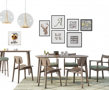 Nordic Style Dining Table And Chairs-ID:759310019