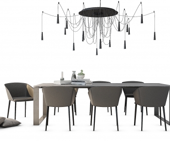 Nordic Style Dining Table And Chairs-ID:820401913
