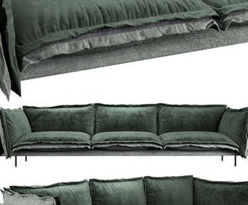 Modern Three-seat Sofa-ID:757790092