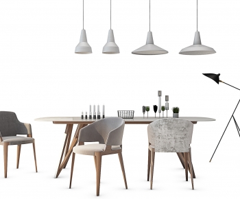 Nordic Style Dining Table And Chairs-ID:272089966