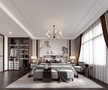 New Chinese Style Bedroom-ID:787080053