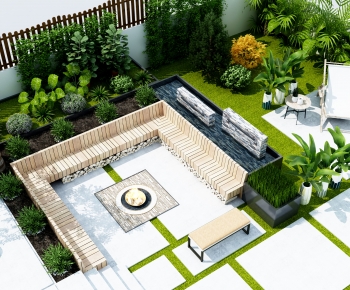 Modern Courtyard/landscape-ID:640716087