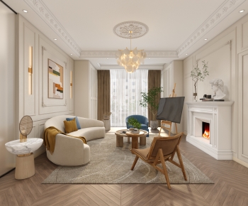 French Style A Living Room-ID:549972068