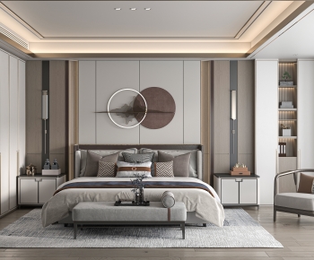 New Chinese Style Bedroom-ID:631167896