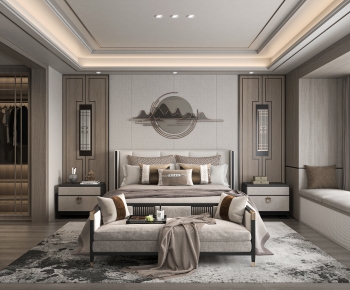 New Chinese Style Bedroom-ID:779717927