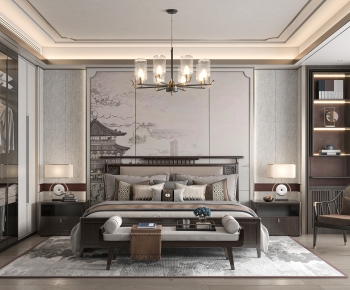 New Chinese Style Bedroom-ID:184469225