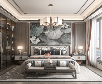 New Chinese Style Bedroom-ID:798083077