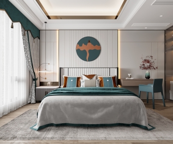 New Chinese Style Bedroom-ID:290028106