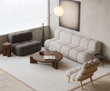 Wabi-sabi Style Sofa Combination-ID:434339057
