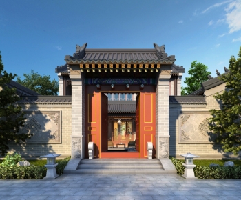 Chinese Style Building Component-ID:130601884