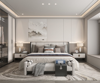 New Chinese Style Bedroom-ID:314800725