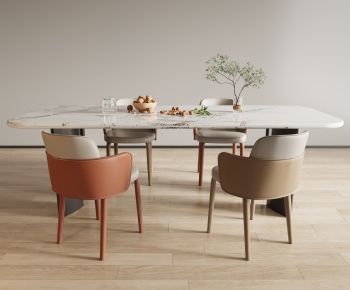 Modern Dining Table And Chairs-ID:398459426