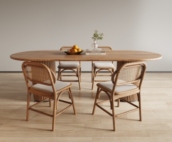 Nordic Style Dining Table And Chairs-ID:315978054