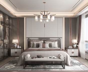 New Chinese Style Bedroom-ID:987904077