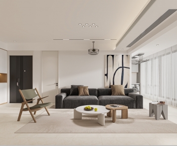 Modern Wabi-sabi Style A Living Room-ID:821340089