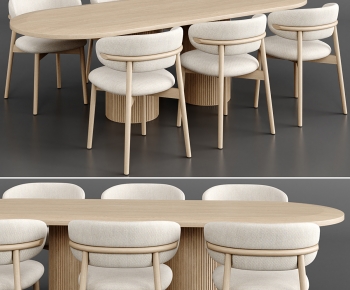 Modern Dining Table And Chairs-ID:351886995
