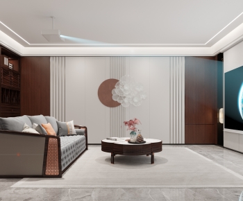 New Chinese Style Audiovisual Room-ID:376015907