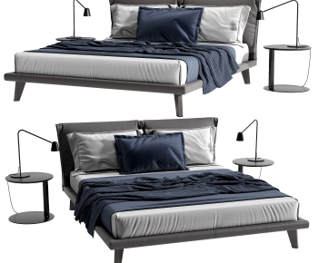 Modern Double Bed-ID:180830966