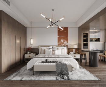 New Chinese Style Bedroom-ID:444345959