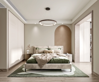 Wabi-sabi Style Bedroom-ID:600810162