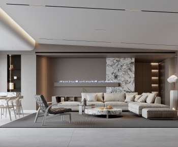 Modern A Living Room-ID:289722927