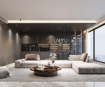 Modern A Living Room-ID:279321915