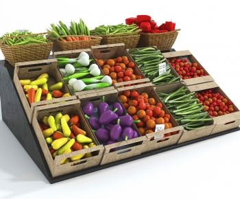 现代蔬菜水果商展柜架-ID:265301945