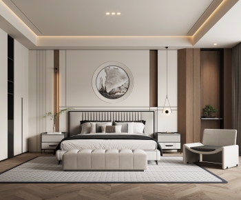 New Chinese Style Bedroom-ID:767579088